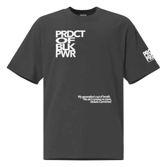 "Product of Black Power" Oversized t-shirt