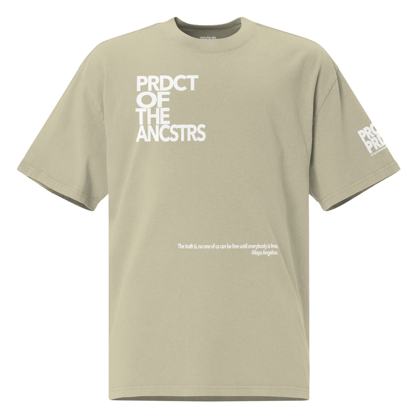"Product of the Ancestors" Oversized t-shirt